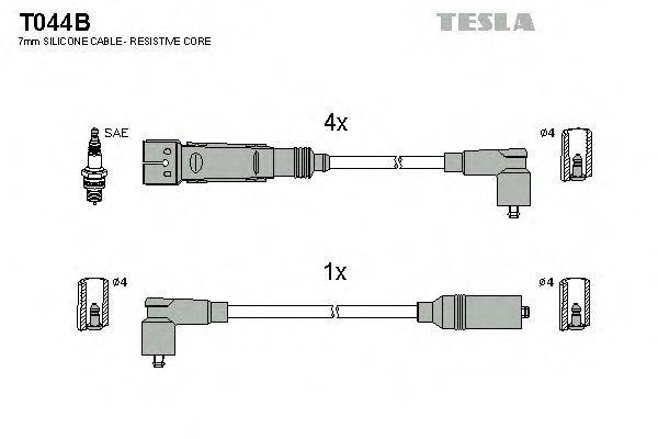 TESLA T044B Комплект дротів запалення