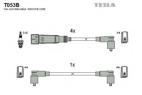 TESLA T053B Комплект проводов зажигания