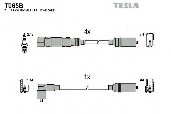 TESLA T065B Комплект проводов зажигания