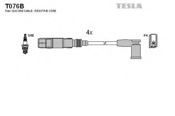TESLA T076B Комплект проводов зажигания