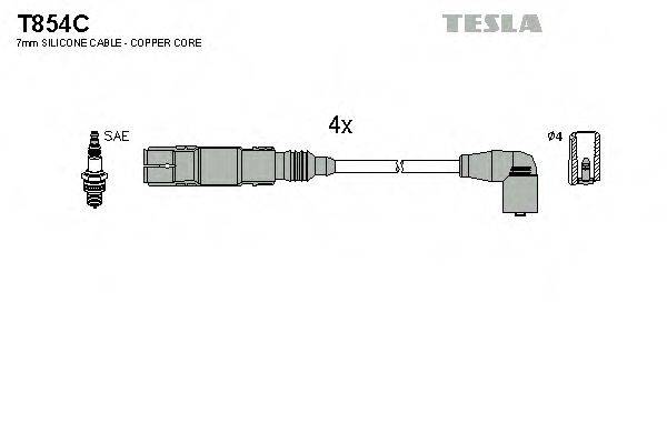 TESLA T854C Комплект проводов зажигания