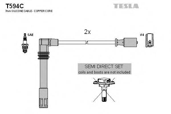 TESLA T594C Комплект проводов зажигания
