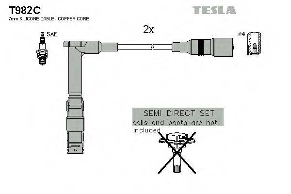 TESLA T982C Комплект проводов зажигания