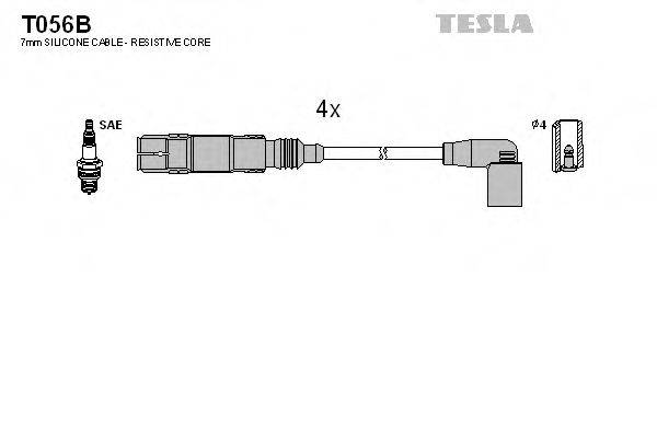 TESLA T056B Комплект проводов зажигания