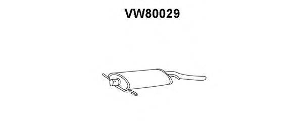 Глушник вихлопних газів кінцевий VENEPORTE VW80029