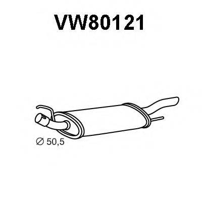 VENEPORTE VW80121 Глушитель выхлопных газов конечный