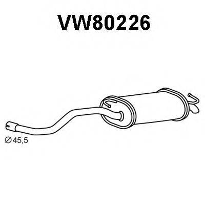 Глушник вихлопних газів кінцевий VENEPORTE VW80226