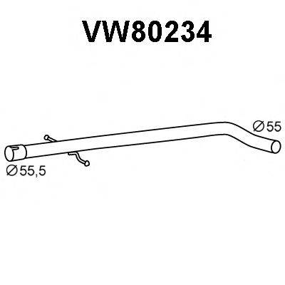 Труба вихлопного газу VENEPORTE VW80234