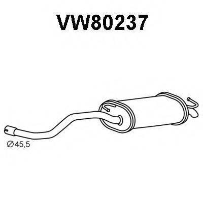 Глушитель выхлопных газов конечный VENEPORTE VW80237