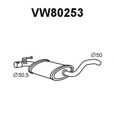 Передглушувач вихлопних газів VENEPORTE VW80253