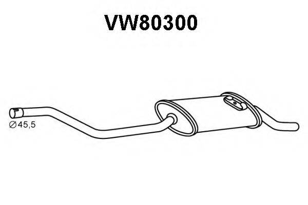 Глушник вихлопних газів кінцевий VENEPORTE VW80300