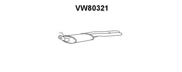 Глушитель выхлопных газов конечный VENEPORTE VW80321