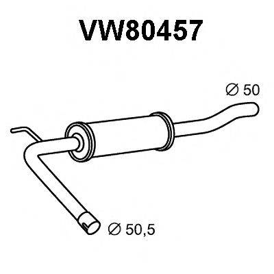 VENEPORTE VW80457 Предглушитель выхлопных газов