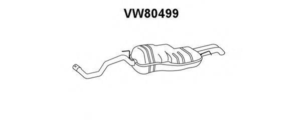 Глушитель выхлопных газов конечный VENEPORTE VW80499