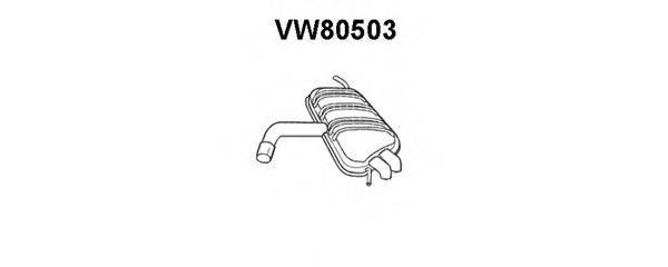 VENEPORTE VW80503 Глушник вихлопних газів кінцевий