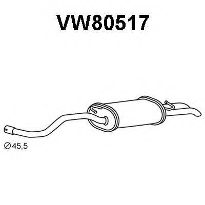 Глушник вихлопних газів кінцевий VENEPORTE VW80517