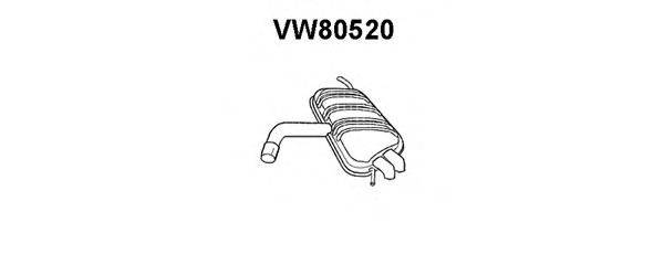 Глушник вихлопних газів кінцевий VENEPORTE VW80520