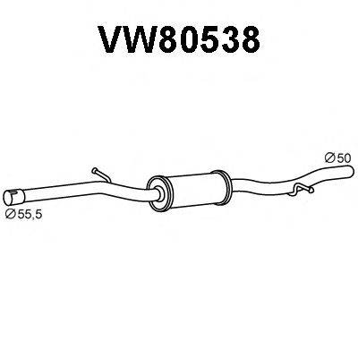 Середній глушник вихлопних газів VENEPORTE VW80538
