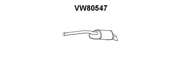 Глушник вихлопних газів кінцевий VENEPORTE VW80547