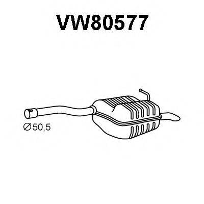 Глушник вихлопних газів кінцевий VENEPORTE VW80577