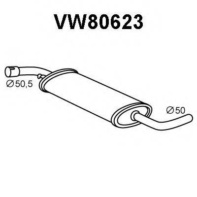 Передглушувач вихлопних газів VENEPORTE VW80623