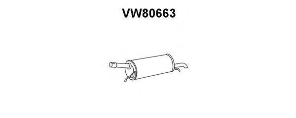 VENEPORTE VW80663 Глушитель выхлопных газов конечный
