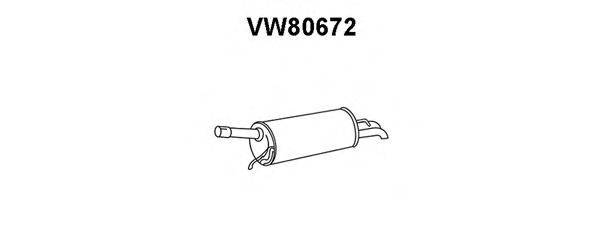 Глушитель выхлопных газов конечный VENEPORTE VW80672