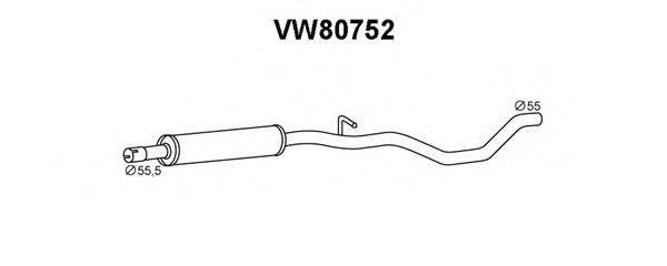 Передглушувач вихлопних газів VENEPORTE VW80752