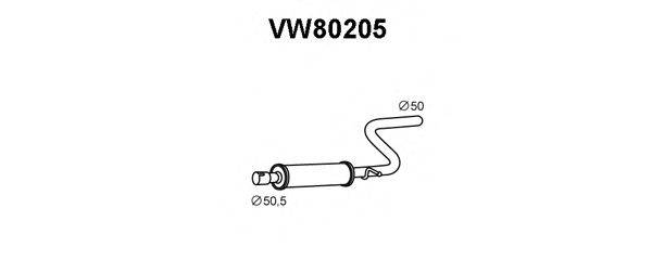 VENEPORTE VW80205 Предглушитель выхлопных газов