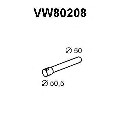 VENEPORTE VW80208 Труба выхлопного газа