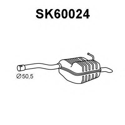 VENEPORTE SK60024 Глушитель выхлопных газов конечный