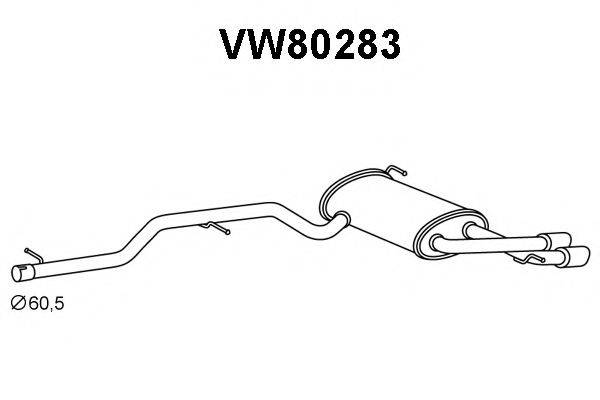 Глушник вихлопних газів кінцевий VENEPORTE VW80283