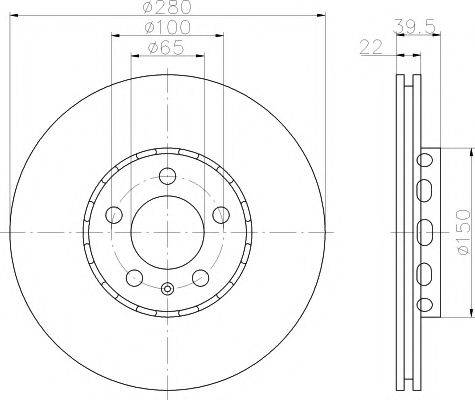 Тормозной диск TEXTAR 92061400