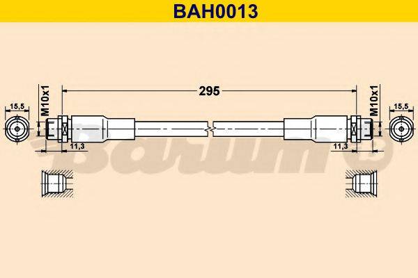 Тормозной шланг BARUM BAH0013