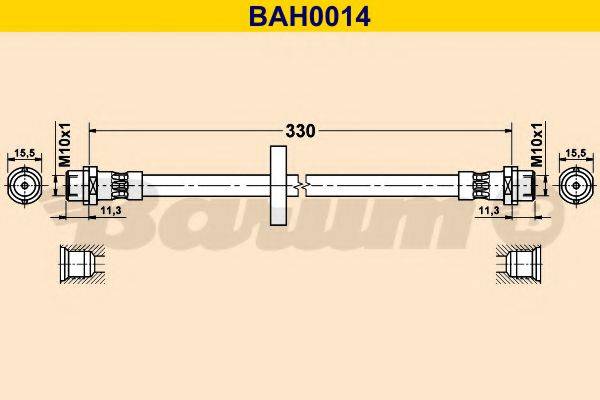 BARUM BAH0014 Тормозной шланг