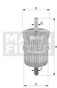 Топливный фильтр MANN-FILTER WK 716/6