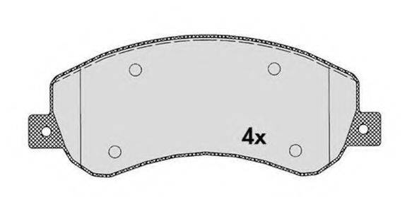 Комплект гальмівних колодок, дискове гальмо RAICAM RA.0892.1