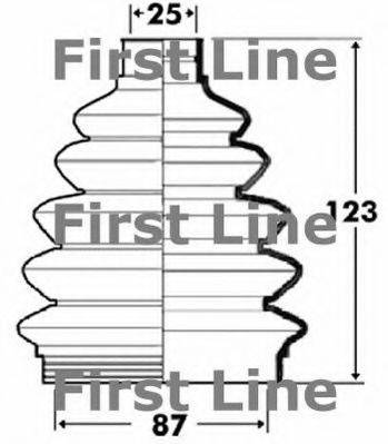 FIRST LINE FCB6105 Пильовик, приводний вал