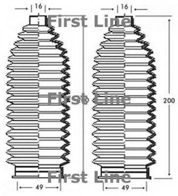 Пыльник рулевой рейки FIRST LINE FSG3242