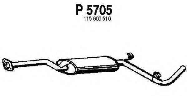 FENNO P5705 Средний глушитель выхлопных газов