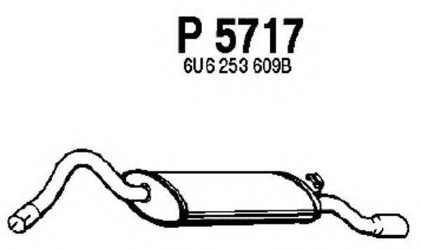 FENNO P5717 Глушитель выхлопных газов конечный