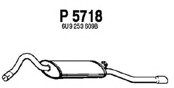 Глушник вихлопних газів кінцевий FENNO P5718