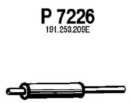 FENNO P7226 Средний глушитель выхлопных газов