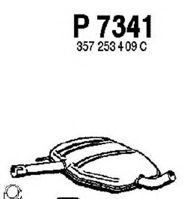 FENNO P7341 Средний глушитель выхлопных газов