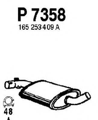 FENNO P7358 Середній глушник вихлопних газів