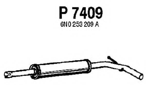 FENNO P7409 Средний глушитель выхлопных газов