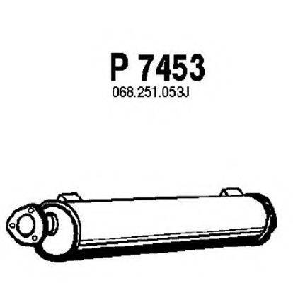 Глушник вихлопних газів кінцевий FENNO P7453