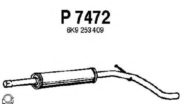 Середній глушник вихлопних газів FENNO P7472