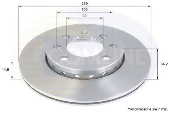 Тормозной диск COMLINE ADC1454V