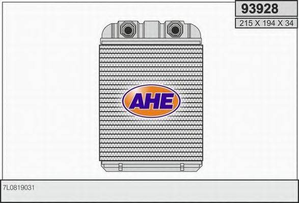 AHE 93928 Радиатор печки